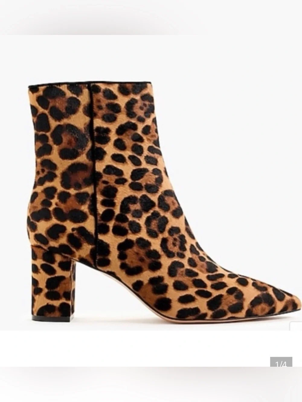 J. CREW Sadie Women’s Classic Leopard Print Calf Hair Ankle Boot 7.5